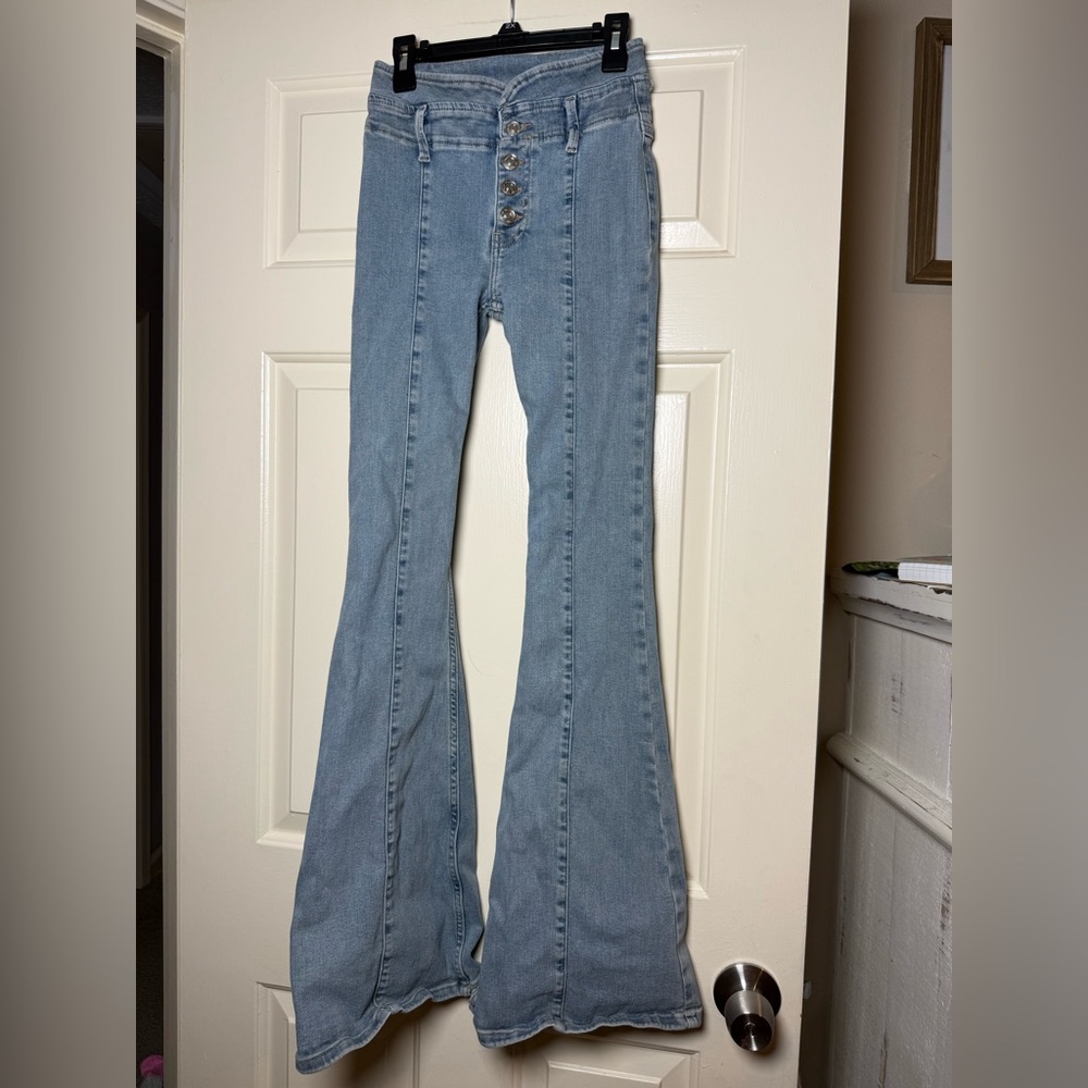 We The Free Light Blue Flare Jeans